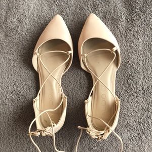 Strappy tie up flats